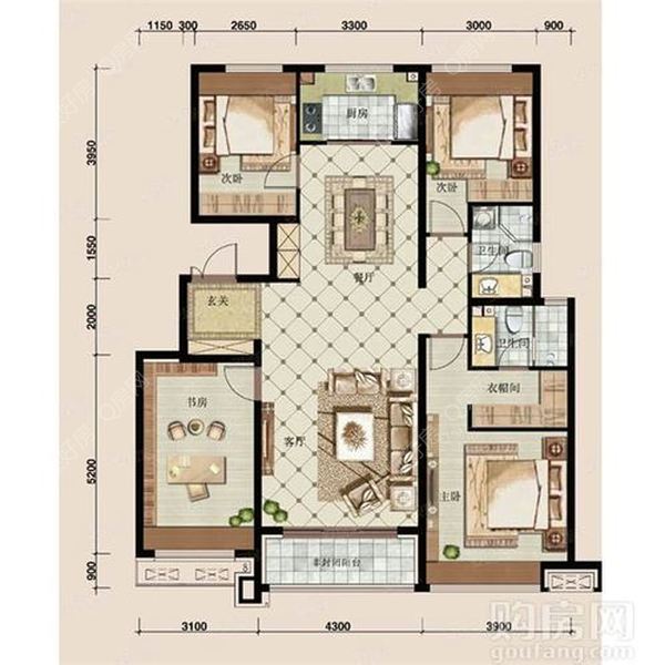 龙园8号4室2厅2卫在售房源图片