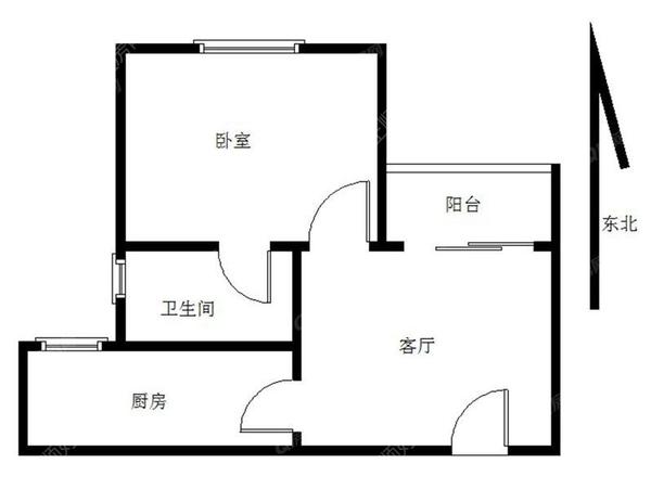 前山新城1室1厅1卫在售房源图片