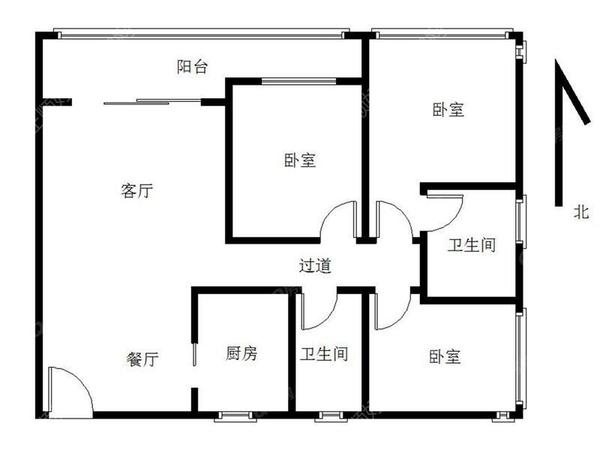 恒虹世纪广场3室2厅2卫在售房源图片