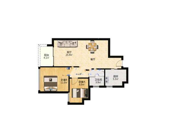 76平方 建筑年代2019年