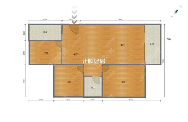 怡海大厦3室2厅1卫在售房源图片