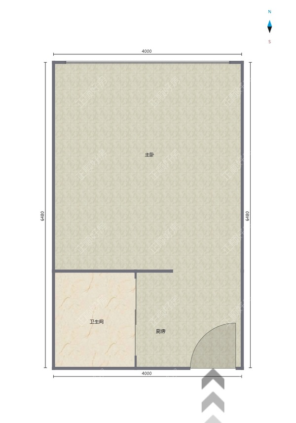 买房佣金实收5000元，名都大厦单身公寓出售，精装可直接入住或者出租都行