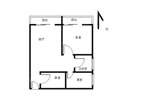 岭秀城2室2厅1卫在售房源图片