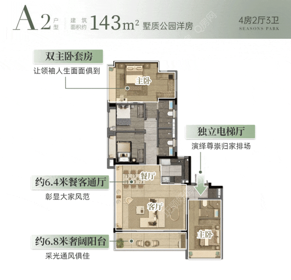 华发金湾府 - 户型图