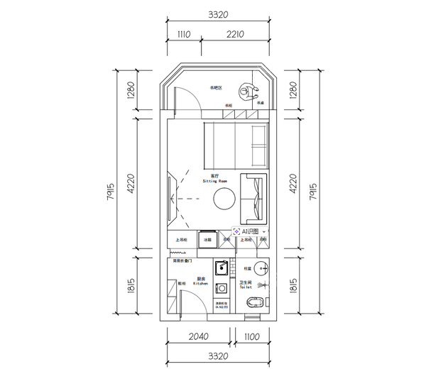 将军山小区 - 户型图