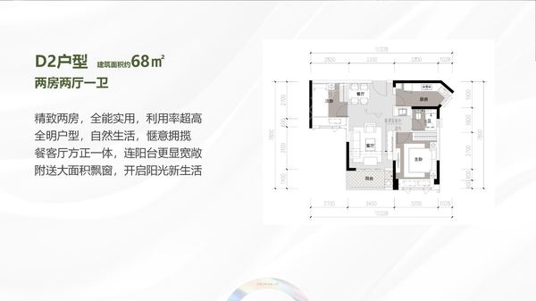 D2户型68平