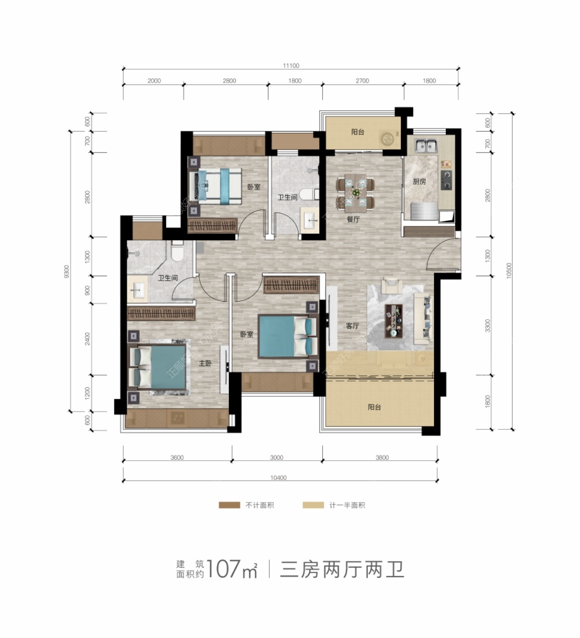 世荣峰景广场 - 户型图