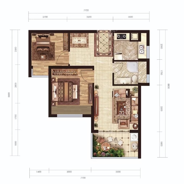平沙上院 - 户型图