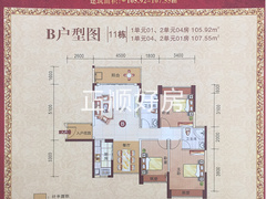 11栋01/04户型107平
