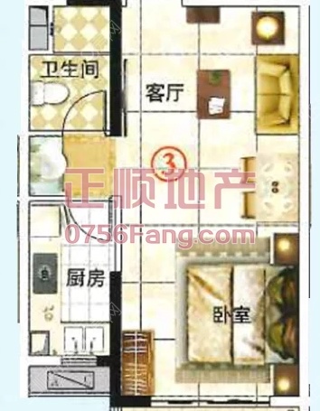 1.3栋0.3户型53平