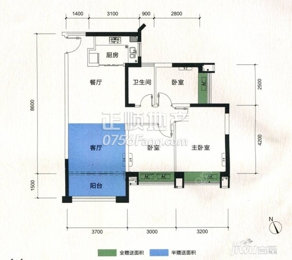 天庆晋海岸 - 户型图