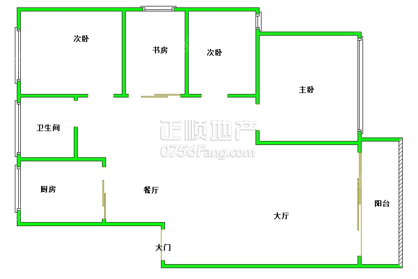 7栋103㎡东南向一梯两户