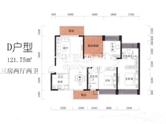 D户型5栋02-29层03房：建筑面积119.68m2〔南北通透〕
