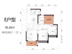 5栋02-29层01房：建筑面积93.45m2
