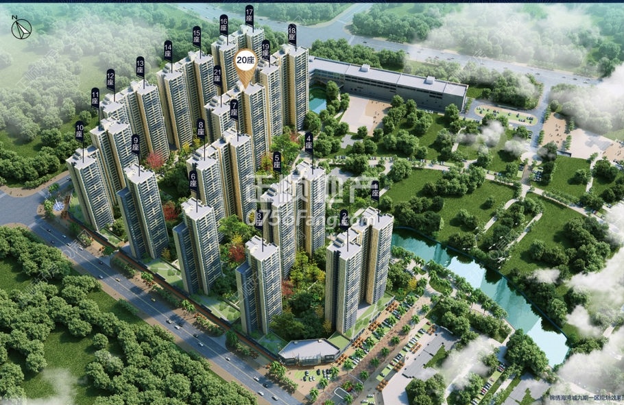 9期1区楼栋分布图