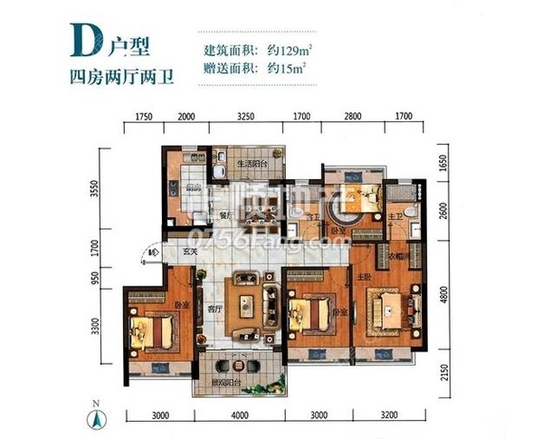 中海湖畔岚庭 - 户型图