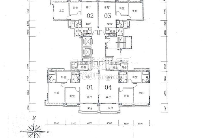24栋1单元户型图