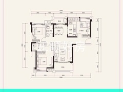 4栋108平南北通三房户型