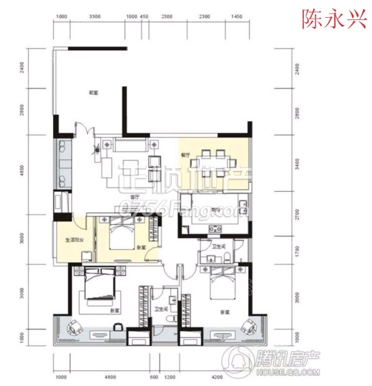 135平3房.03户型，小区专家 13750080731