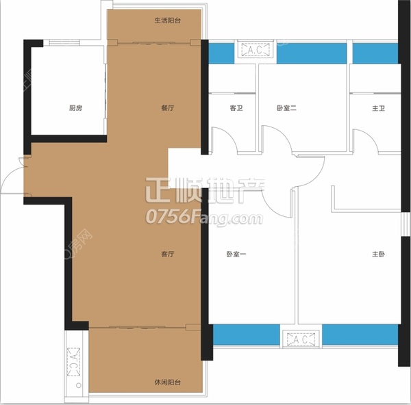 江南岸随园 - 户型图