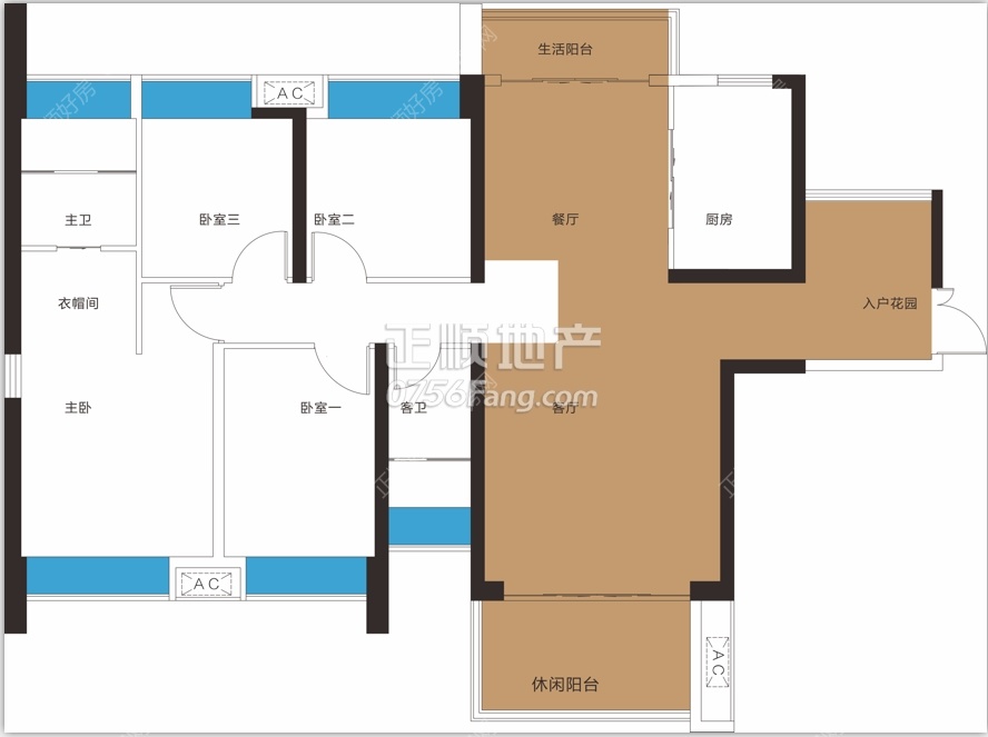 6栋01户型143平米