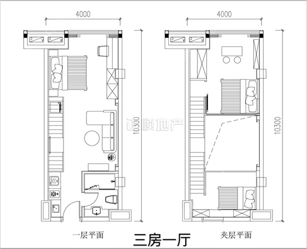 曼哈顿行政公馆 - 户型图