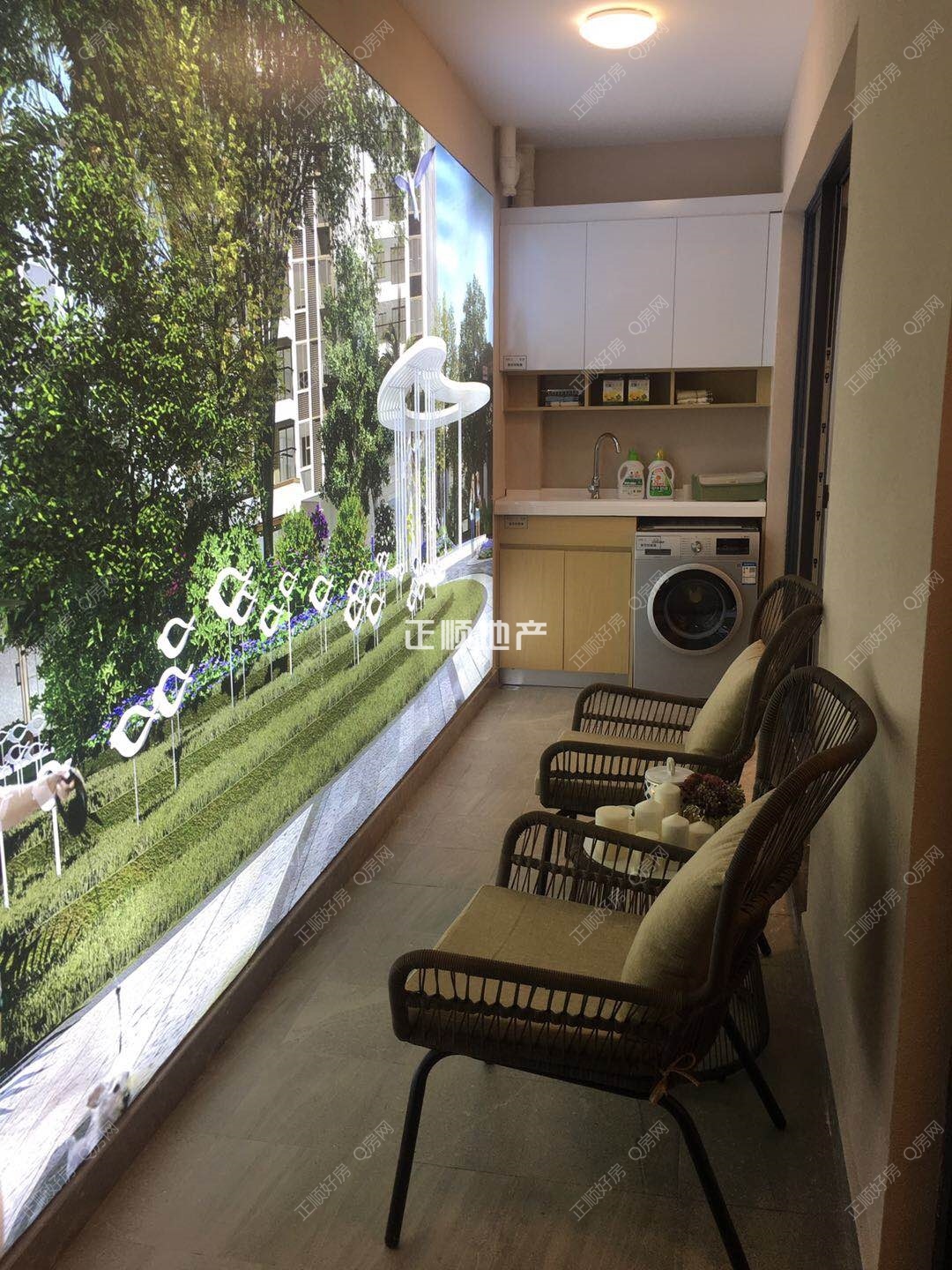 105㎡南北通透阳台