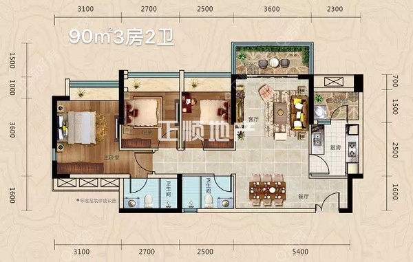 正德天水湖 - 户型图