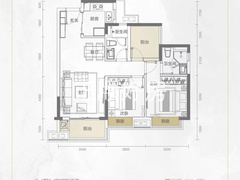 89㎡三房两厅两卫朝南