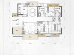 115㎡四房两厅两卫南北通