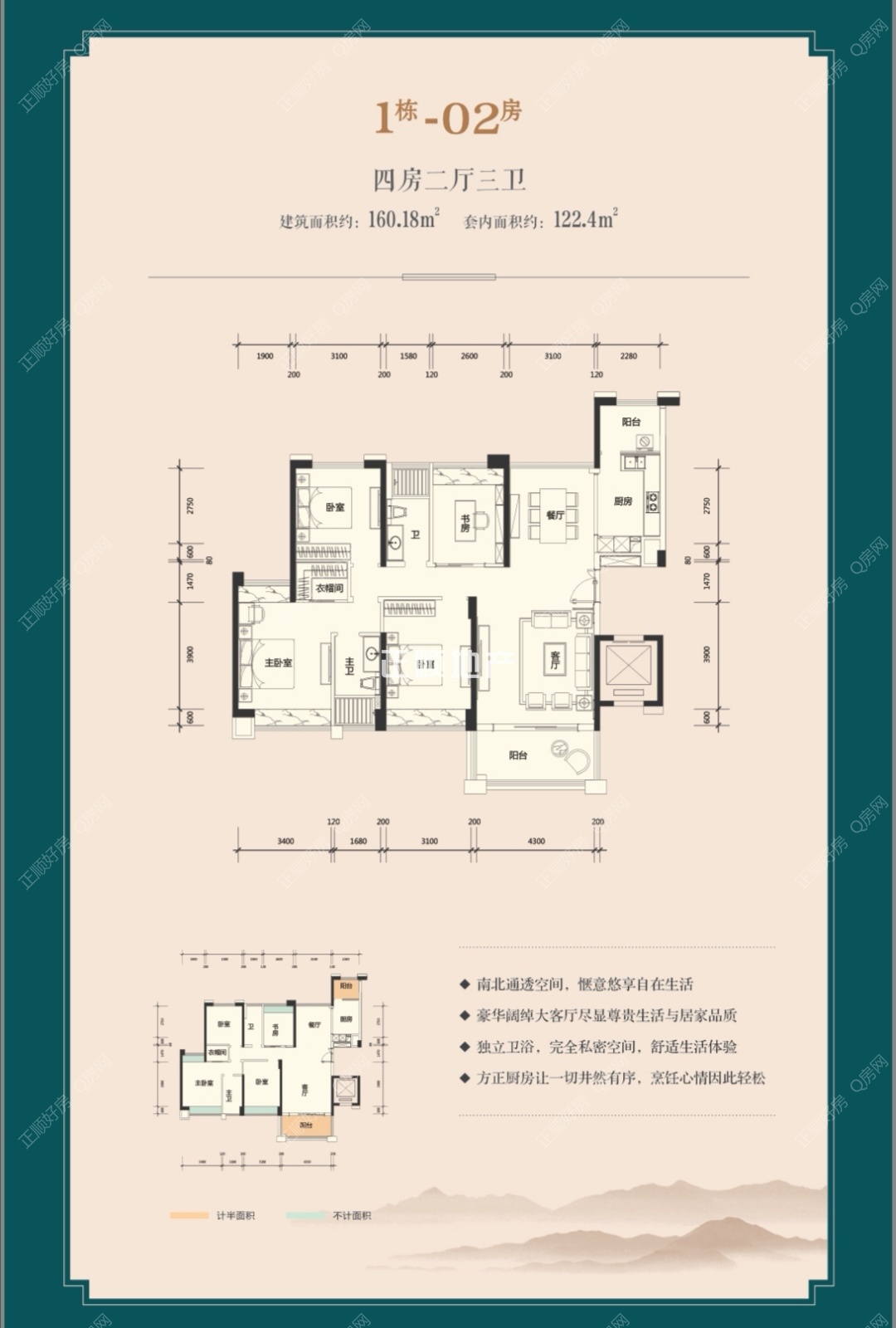 1栋160平