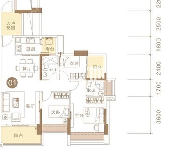 誉峯名门 - 户型图