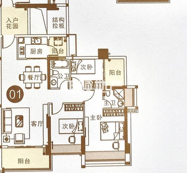 誉峯名门 - 户型图