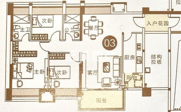 誉峯名门 - 户型图