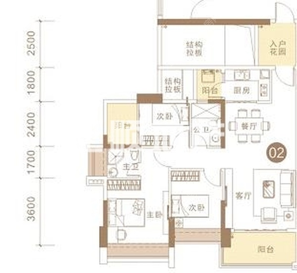 誉峯名门 - 户型图