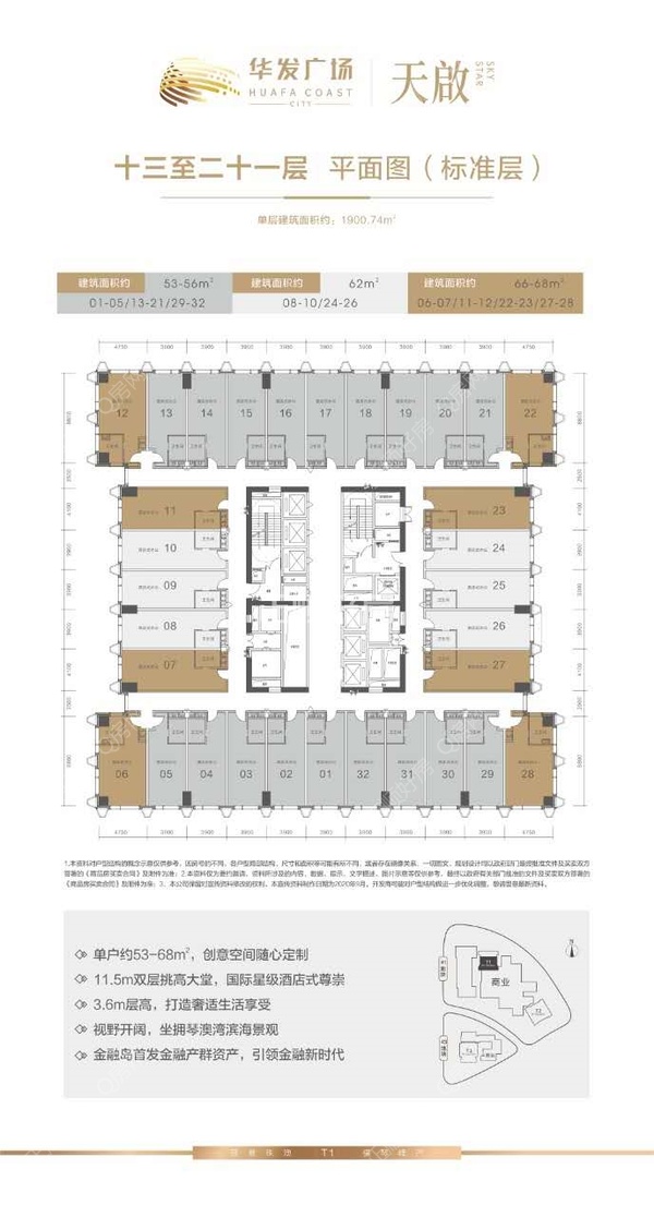 横琴华发广场 - 户型图