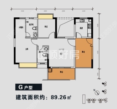 4栋03户型89平