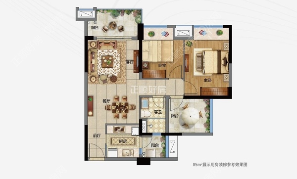 福晟钱隆御府 - 户型图