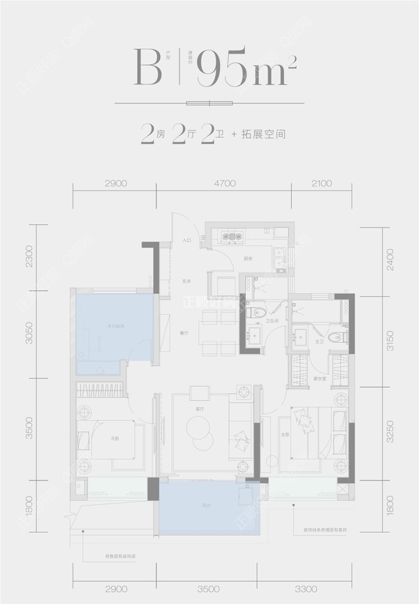 仁恒河滨花园 - 户型图