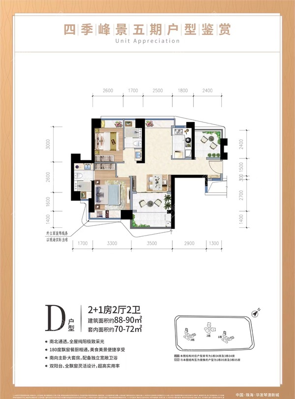 琴澳新城四季峰景 - 户型图