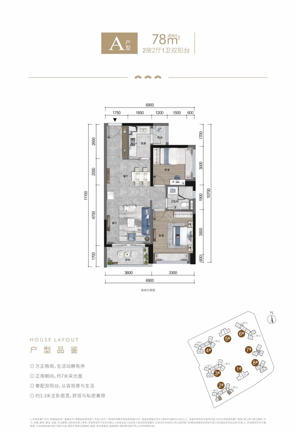 绿景玺悦湾(北区) - 户型图