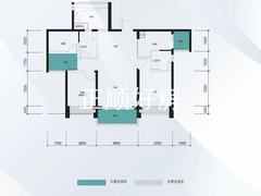 104户型三房两厅两卫