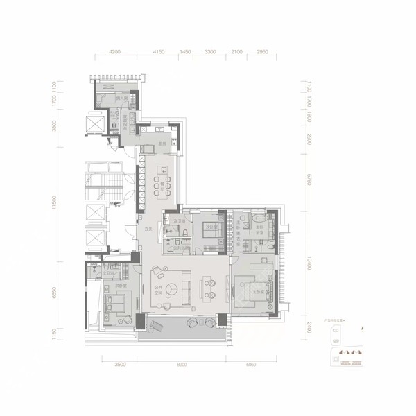 罗牛山玖悦台 - 户型图