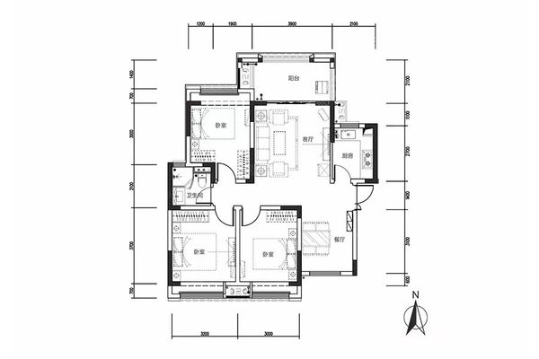 建业中和家园 - 户型图