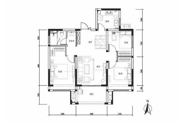 建业中和家园 - 户型图