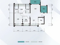 103平四方两厅两卫