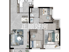 76㎡丨三房两厅一卫