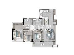 95㎡丨三房两厅两卫