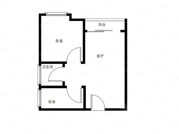 金沙美地1房户型图