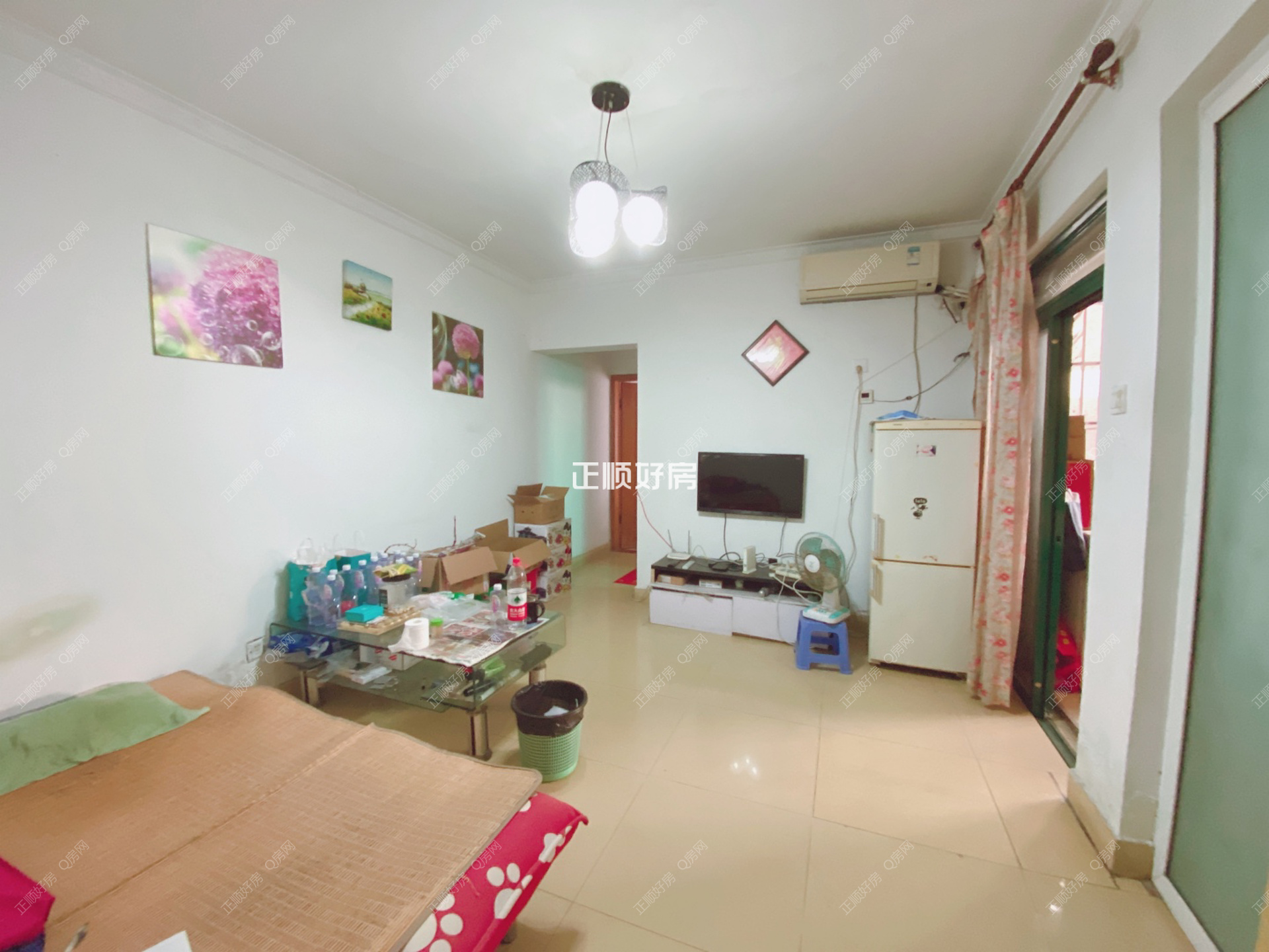 富华里对面，兰埔花园 南向正规一房一厅，带平台，少有放盘